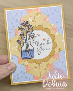 How to make a beautiful handmade card using the Double Pleated Fun Fold technique and Stampin' Up! products from the Bloom Boutique Suite.