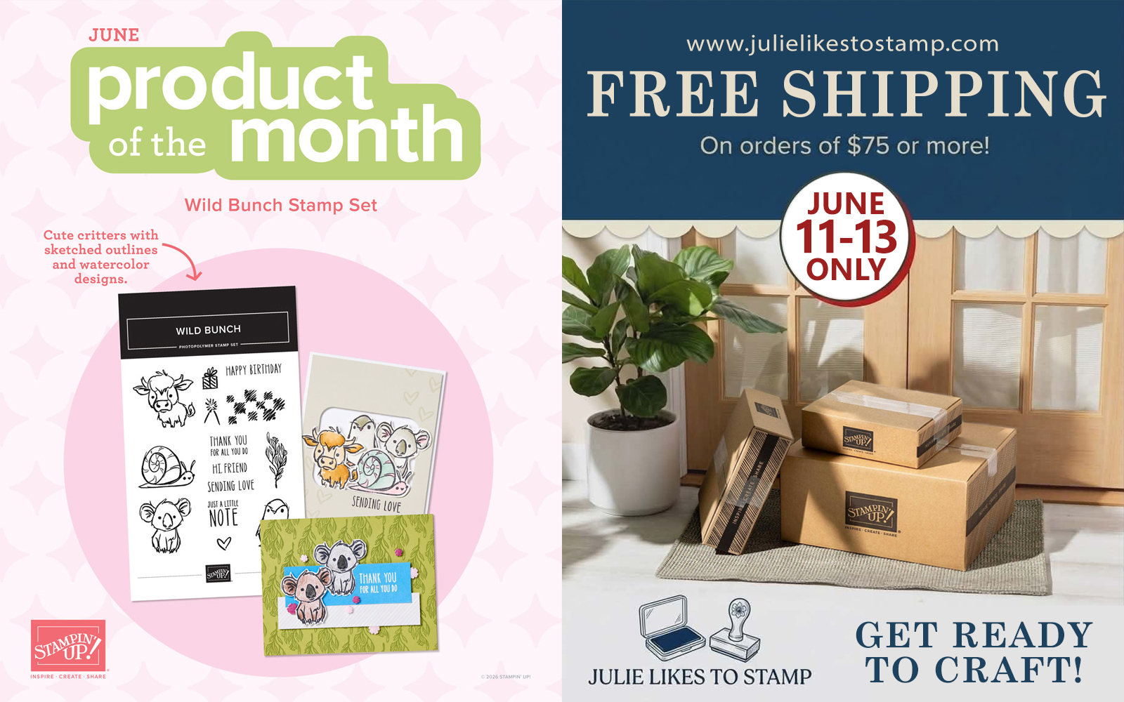 June 2026 Product of the Month plus free shipping June 11-13.