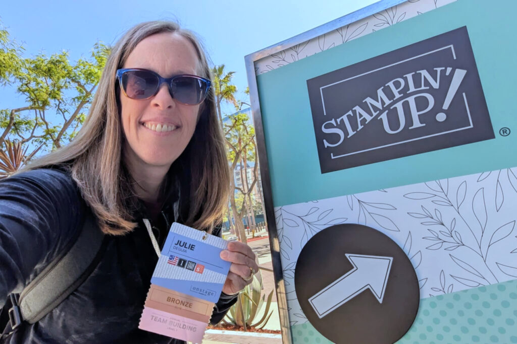 Julie at the Stampin' Up! annual Onstage convention.