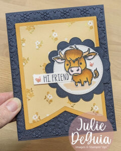 How to color the cute highland cow in the Wild Bunch June Product of the Month stamp set from Stampin' Up!