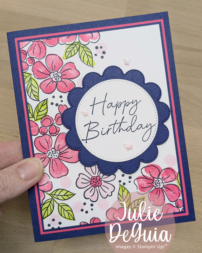 Create a fun card using the Stamped One Sheet Wonder Technique with Fragrant Layers from Stampin" Up!®