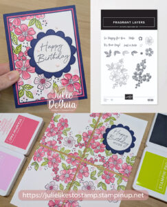 Create a fun card using the Stamped One Sheet Wonder Technique with Fragrant Layers from Stampin" Up!®